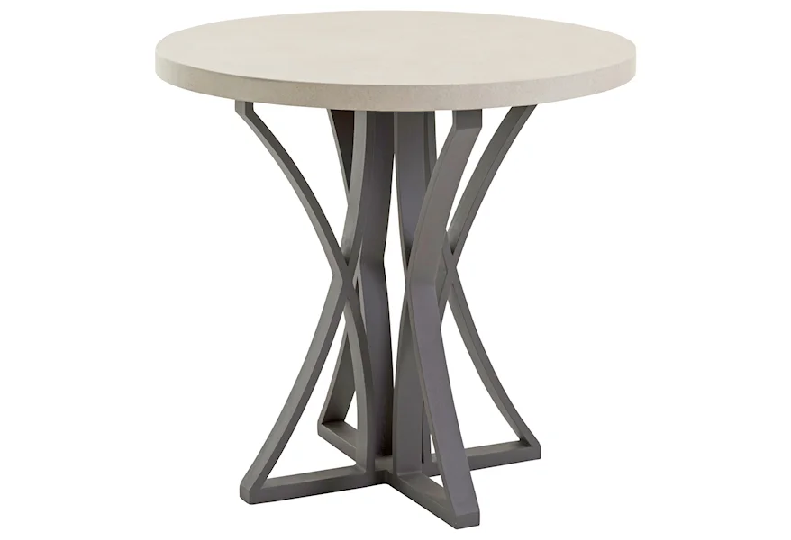 Cypress Point Ocean Terrace Outdoor Adj Bistro Table w/ Weatherstone Top by Tommy Bahama Outdoor Living at Baer's Furniture