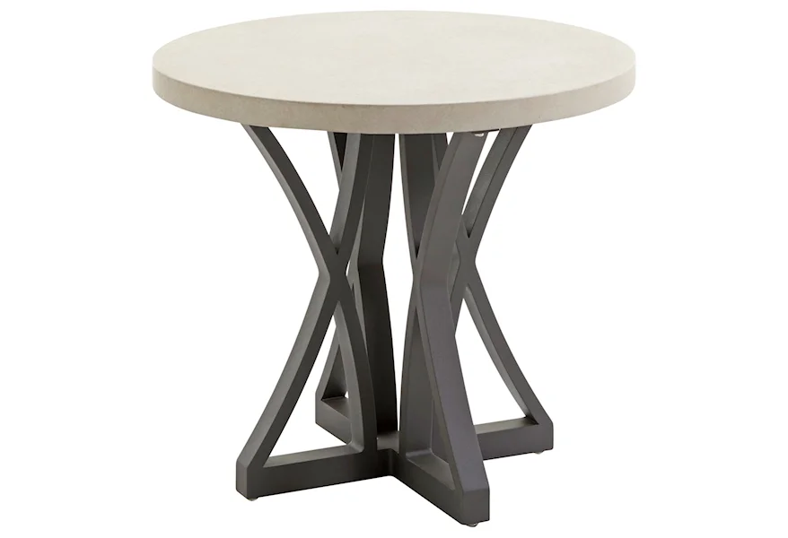 Cypress Point Ocean Terrace Outdoor Side Table with Weatherstone Top by Tommy Bahama Outdoor Living at Baer's Furniture