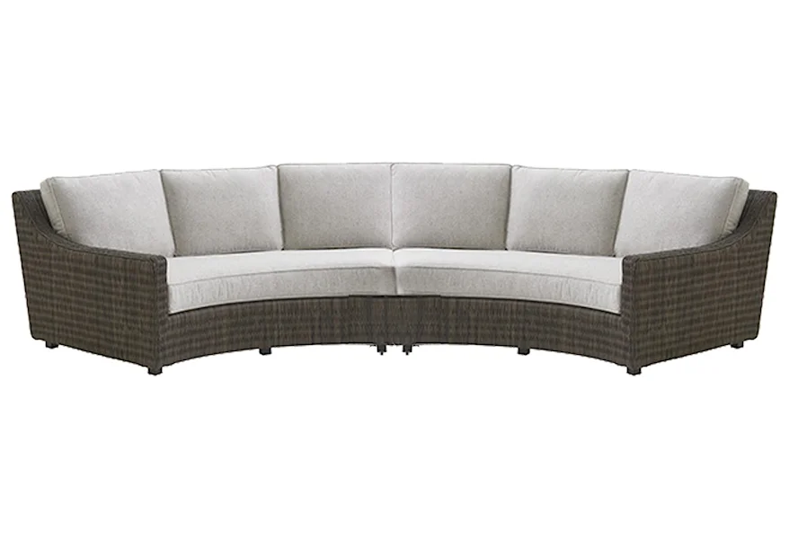 Cypress Point Ocean Terrace 2 Piece Curved Sofa by Tommy Bahama Outdoor Living at Johnny Janosik