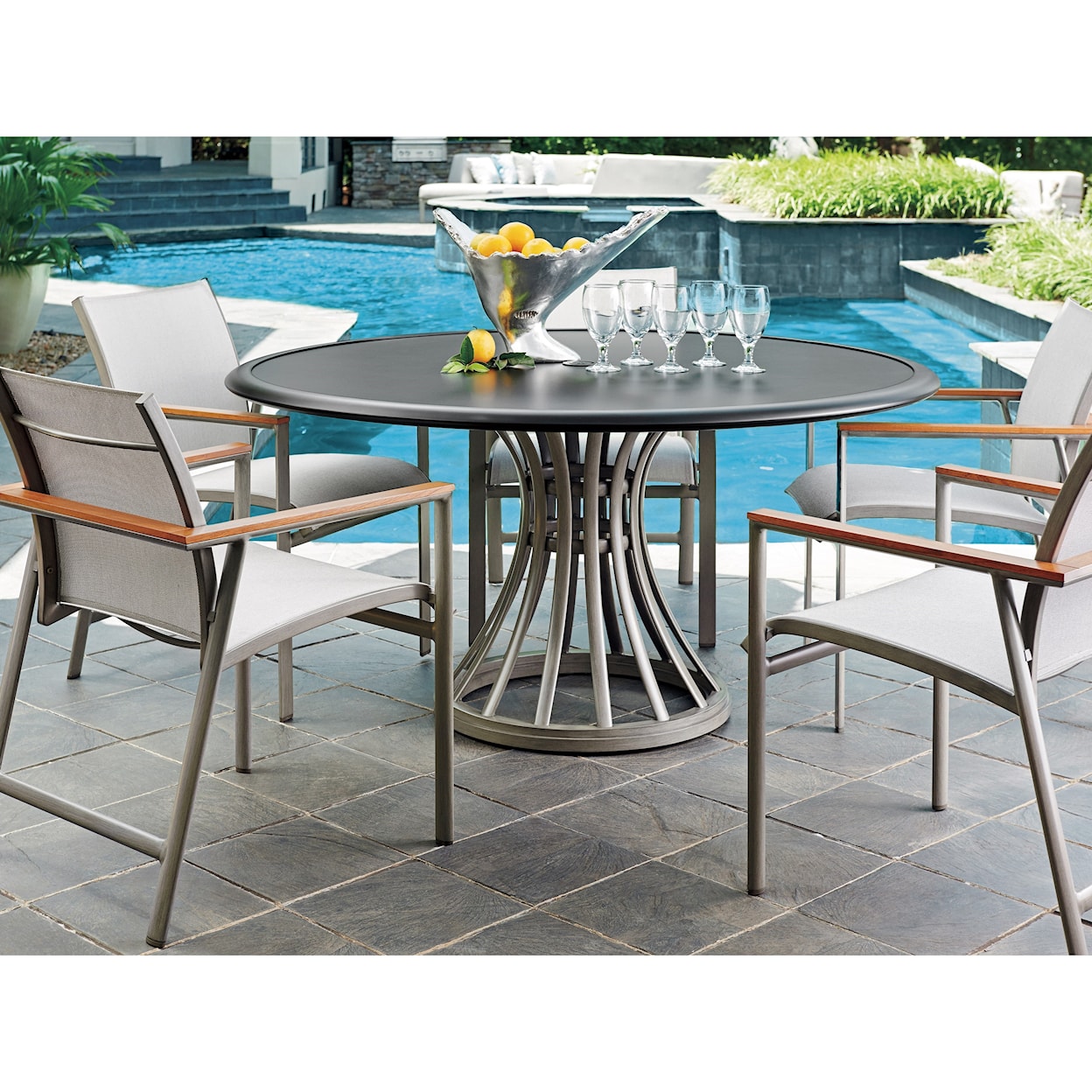 Tommy Bahama Outdoor Living Del Mar Round Outdoor Dining Table