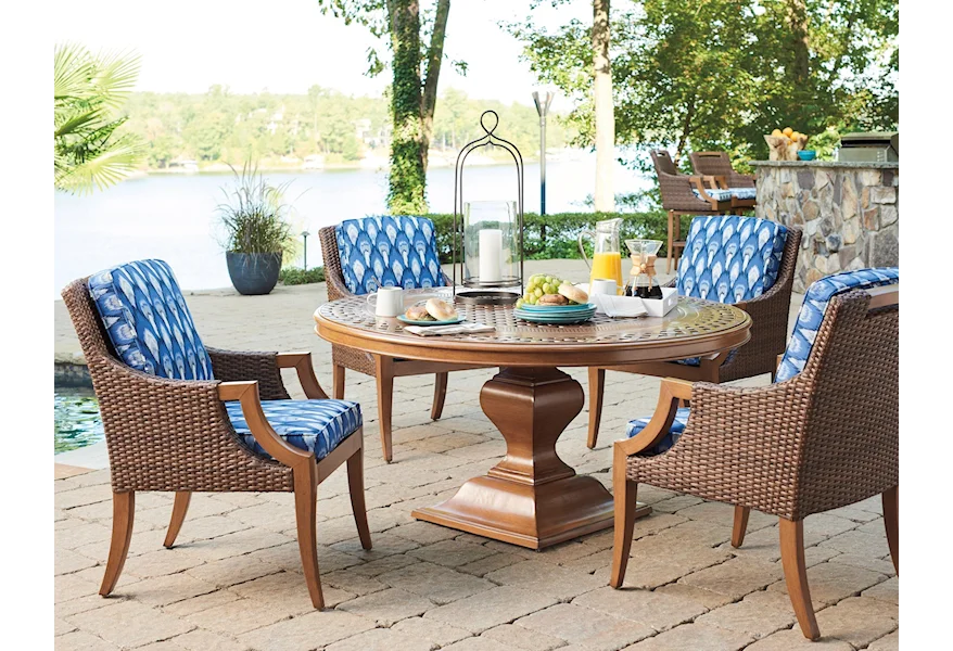 Harbor Isle 5-Piece Outdoor Dining Set by Tommy Bahama Outdoor Living at Howell Furniture