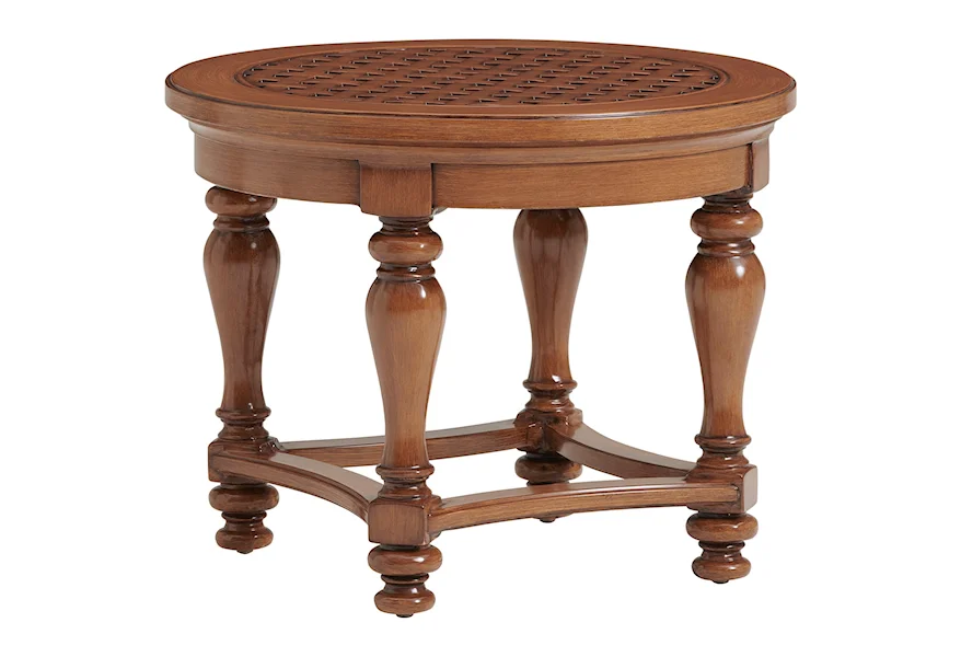 Harbor Isle Round End Table by Tommy Bahama Outdoor Living at Baer's Furniture