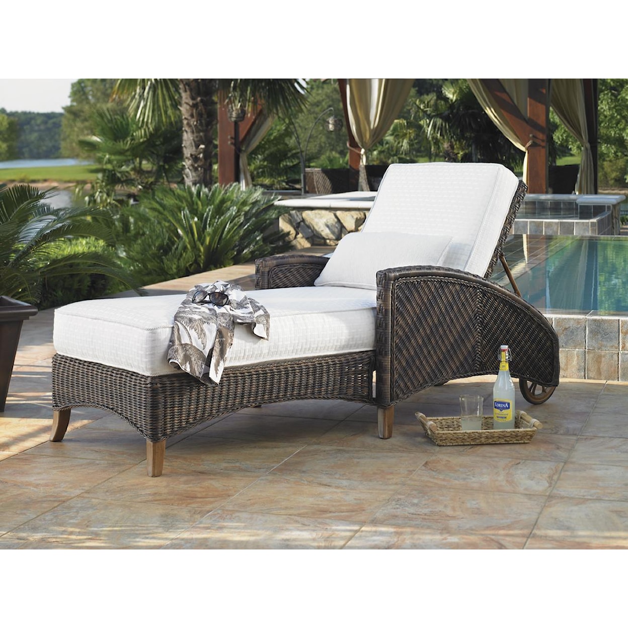 Tommy Bahama Outdoor Living Island Estate Lanai Outdoor Chaise Lounge