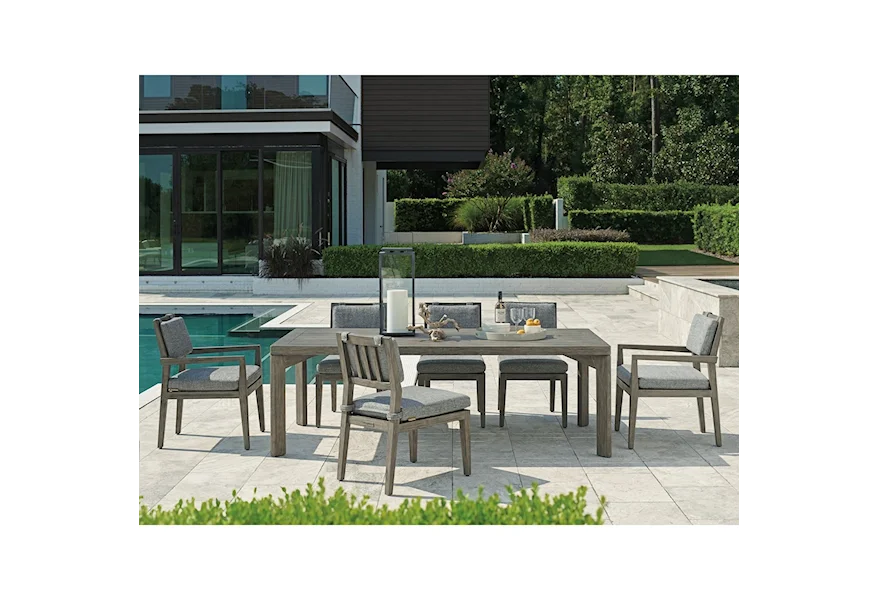 La Jolla 7-Piece Outdoor Dining Set by Tommy Bahama Outdoor Living at Howell Furniture