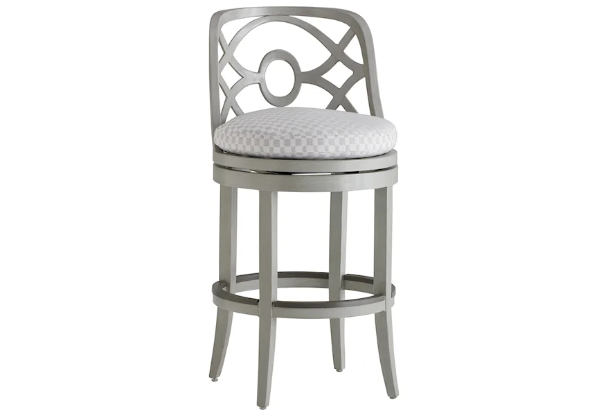 Silver Sands Swivel Bar Stool by Tommy Bahama Outdoor Living at Baer's Furniture