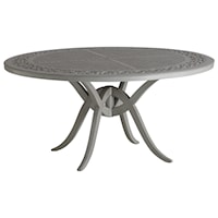 Transitional Outdoor Round Dining Table