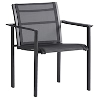 Contemporary Outdoor Sling Seat Dining Chair