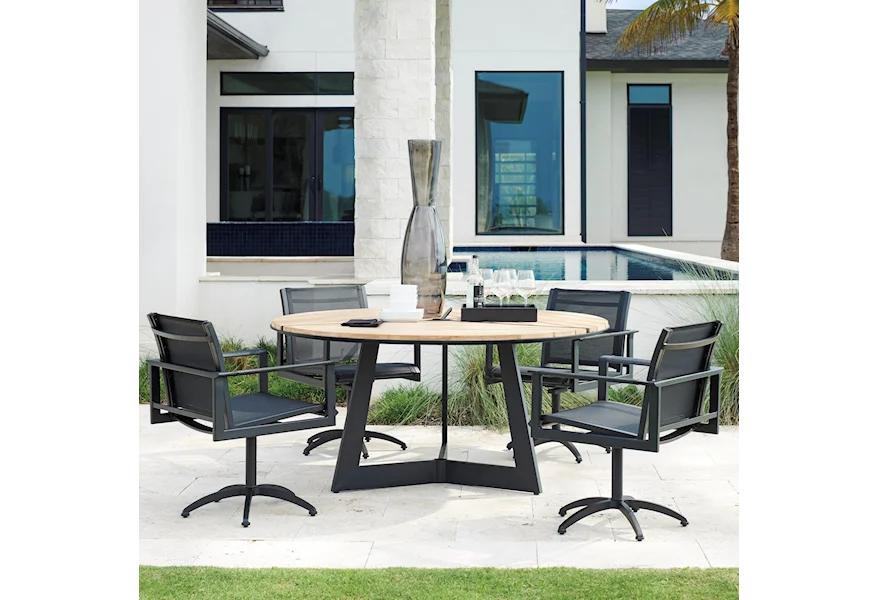 South Beach 5-Piece Outdoor Dining Set by Tommy Bahama Outdoor Living at Howell Furniture