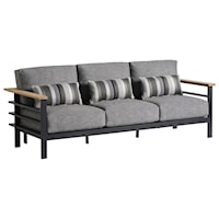 Contemporary Outdoor Sofa with Cushions