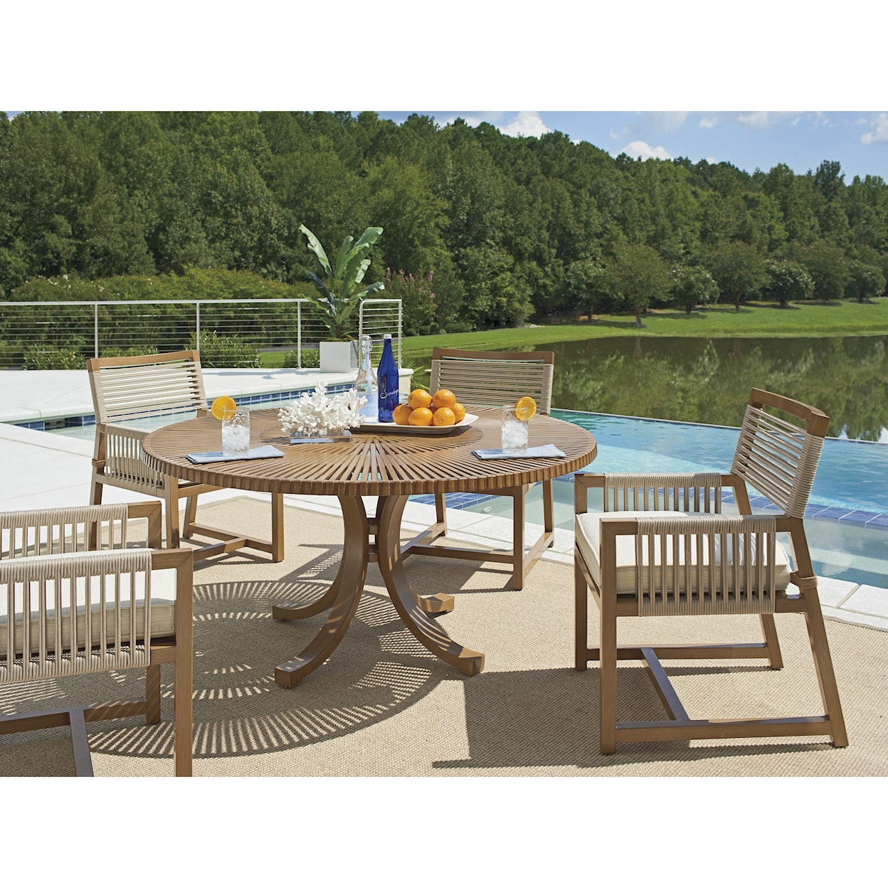 Tommy Bahama Outdoor Living St Tropez Round Dining Table