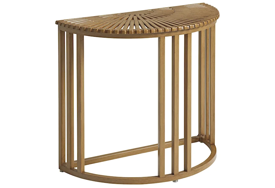 St Tropez Demilune End Table by Tommy Bahama Outdoor Living at Malouf Furniture Co.