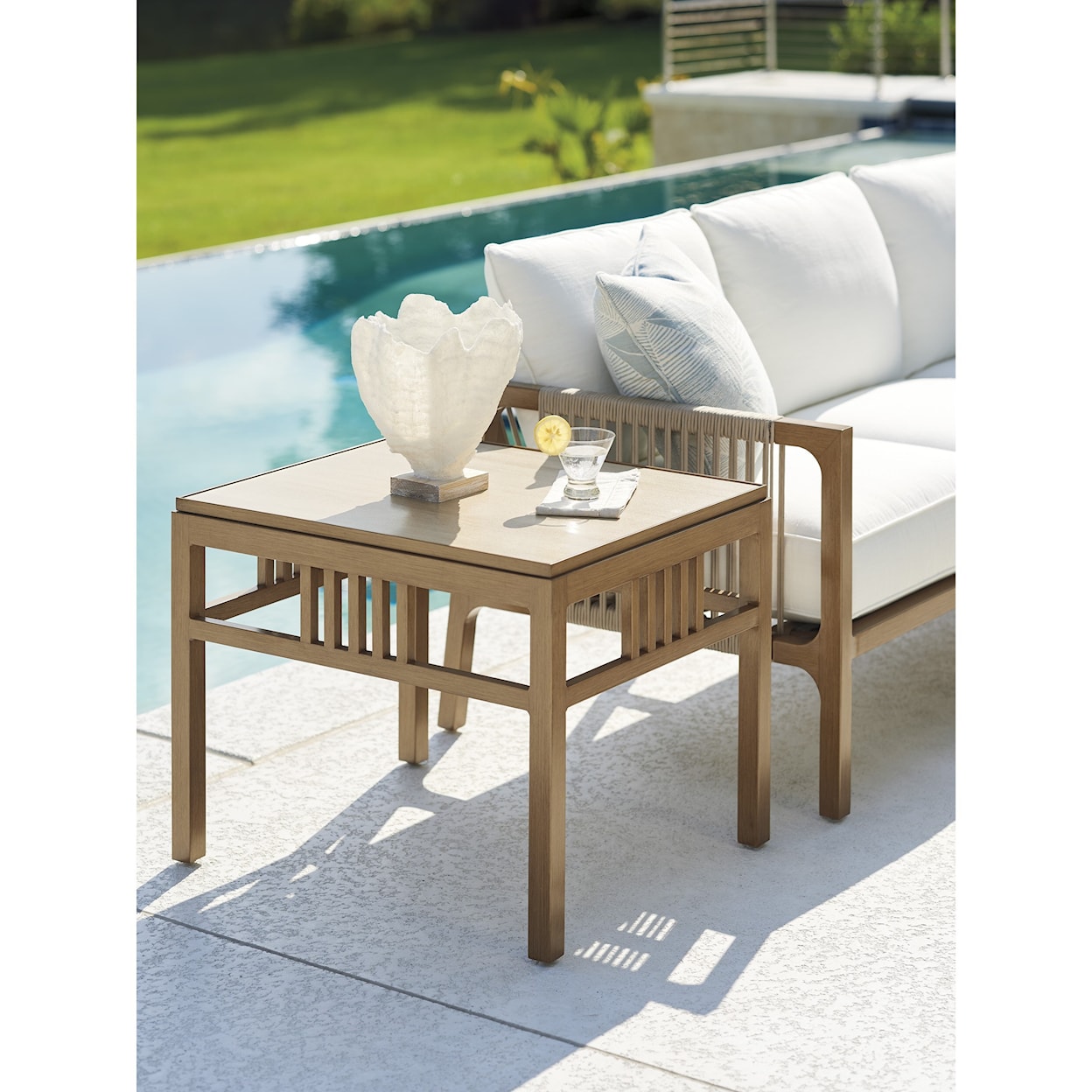 Tommy Bahama Outdoor Living St Tropez Rectangular End Table