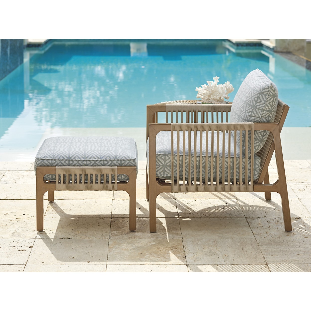 Tommy Bahama Outdoor Living St Tropez Ottoman