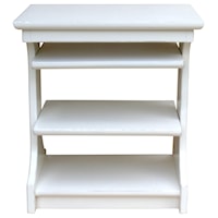 Kennedy Chairside Table (White Finish)