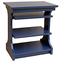 Kennedy Chairside Table (Navy Blue)
