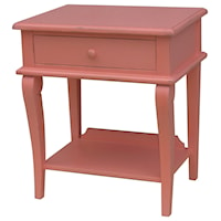 Scroll Side Table (Coral Finish)