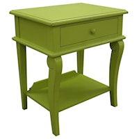 Scroll Side Table (Candy Apple Green Finish)