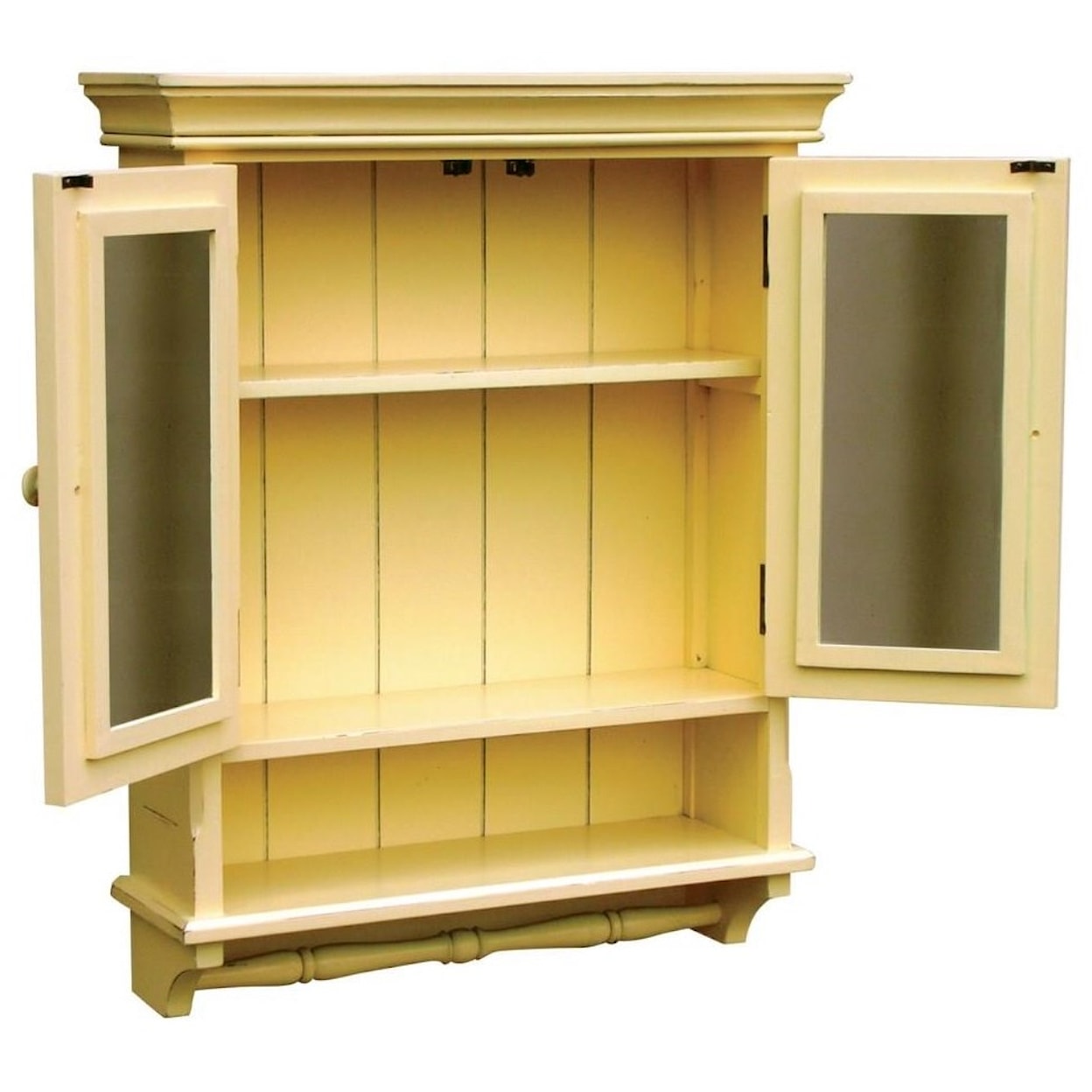 Trade Winds Furniture Accents and Accessories Provincial Mirrored Cabinet