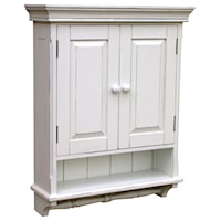 Provincial Mirrored Cabinet (White)