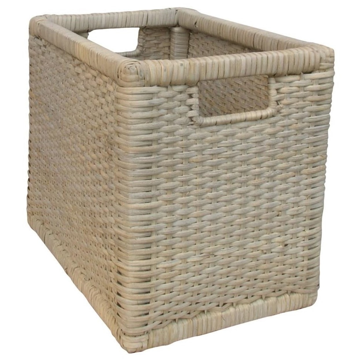 Trade Winds Furniture Accents and Accessories Cane Storage Basket