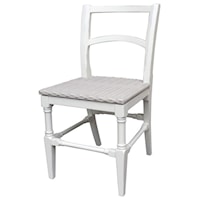 Island Side Chair (White Finish)