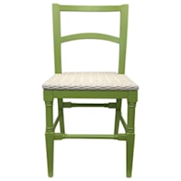 Island Side Chair (Apple Green Finish)