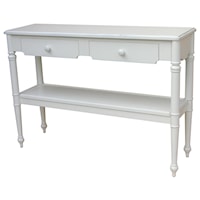 Provence Console Table (White Finish)