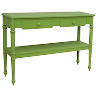 Provence Console Table (Apple Green Finish)