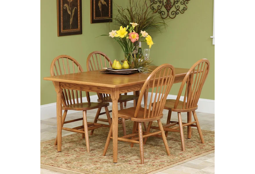 Americana 5 Piece Set by Amish Dining Room at Fashion Furniture