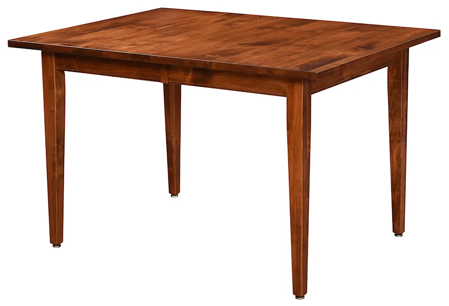Arlington <b>Customizable</b> Dining Table w/ 2 Leaves by Trailway Amish Wood at Rooms and Rest