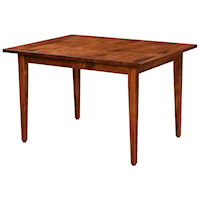 Customizable Solid Wood Dining Table with 2 Leaves