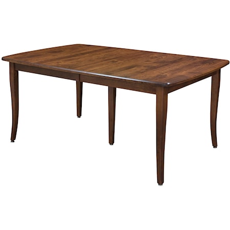 Customizable Solid Wood Dining Table with 2 Leaves