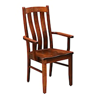 Customizable Solid Wood Arm Chair