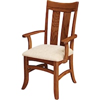 Arm Chair with Slat Back
