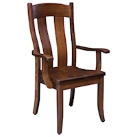 Customizable Solid Wood Arm Chair