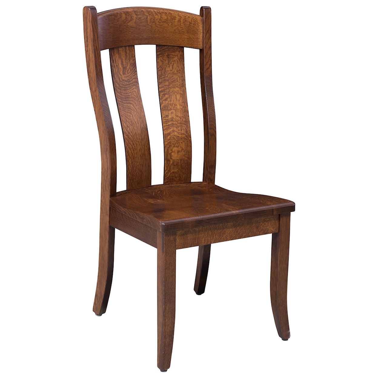 Amish Dining Room Fort Knox Side Chair with Quick Drawer