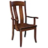 Amish Dining Room Fort Knox Arm Chair with Quick Drawer