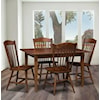 Trailway Wood Freeport 5-Piece Solid Wood Dining Table Set