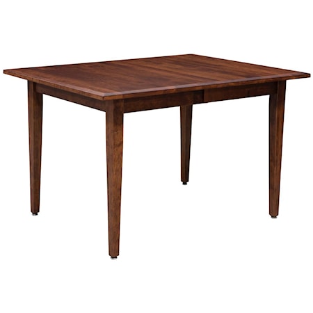 Customizable Solid Wood Dining Table with 2 Leaves