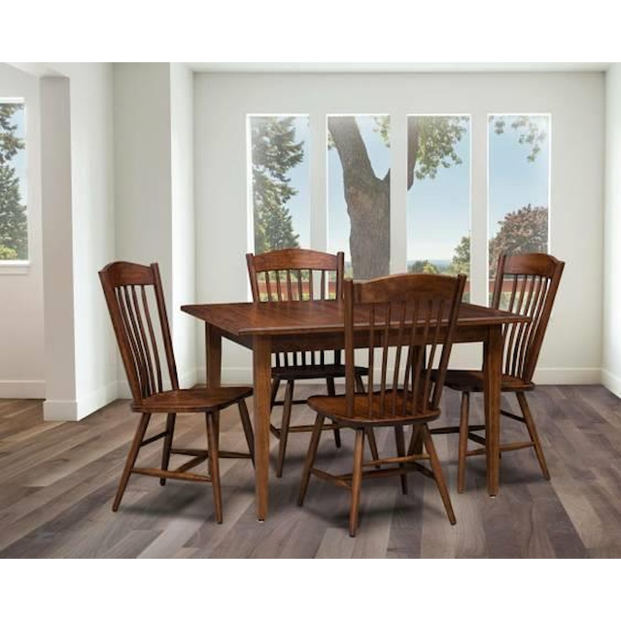 Amish Dining Room Freeport <b>Customizable</b> Dining Table w/ 2 Leaves