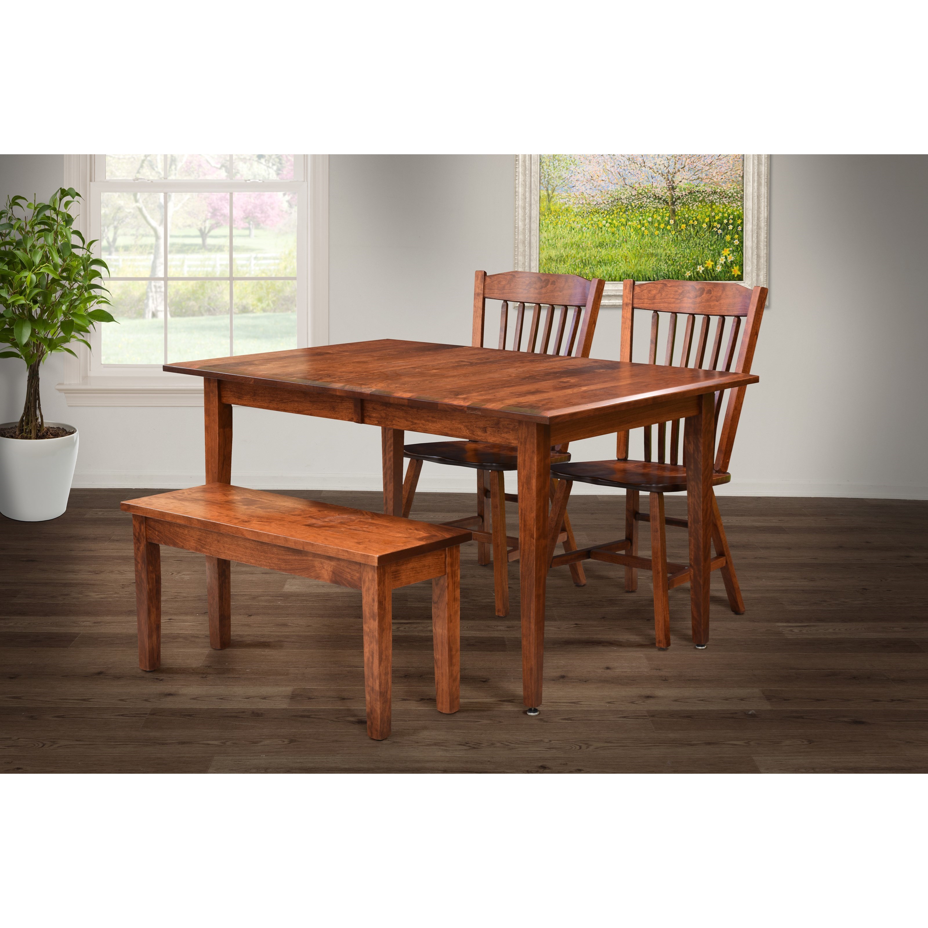Table and Chair Set with Bench