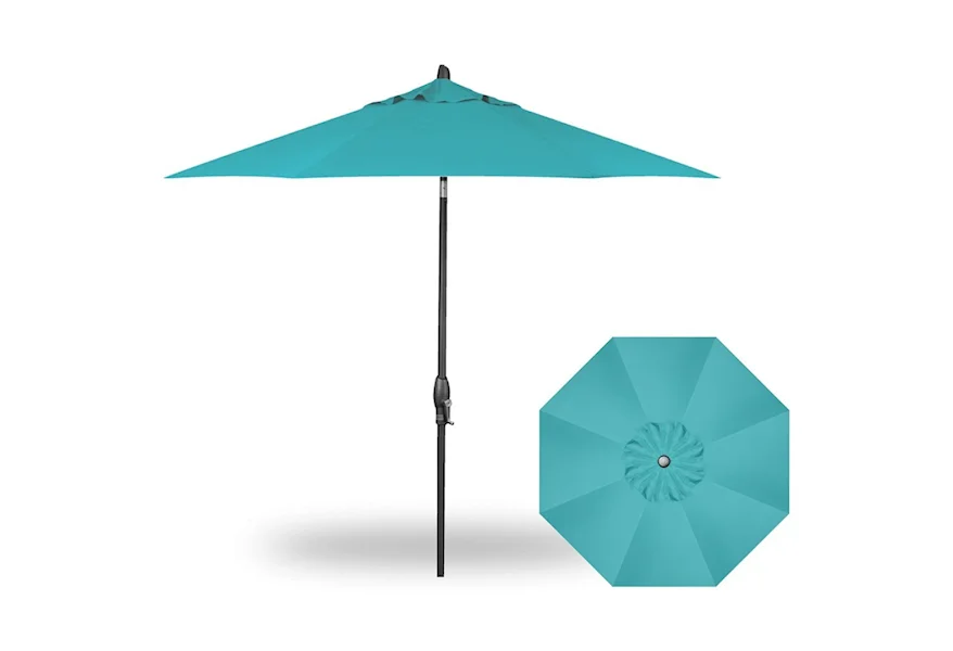 Market Umbrellas 9' Auto Tilt Umbrella by Treasure Garden at Esprit Decor Home Furnishings