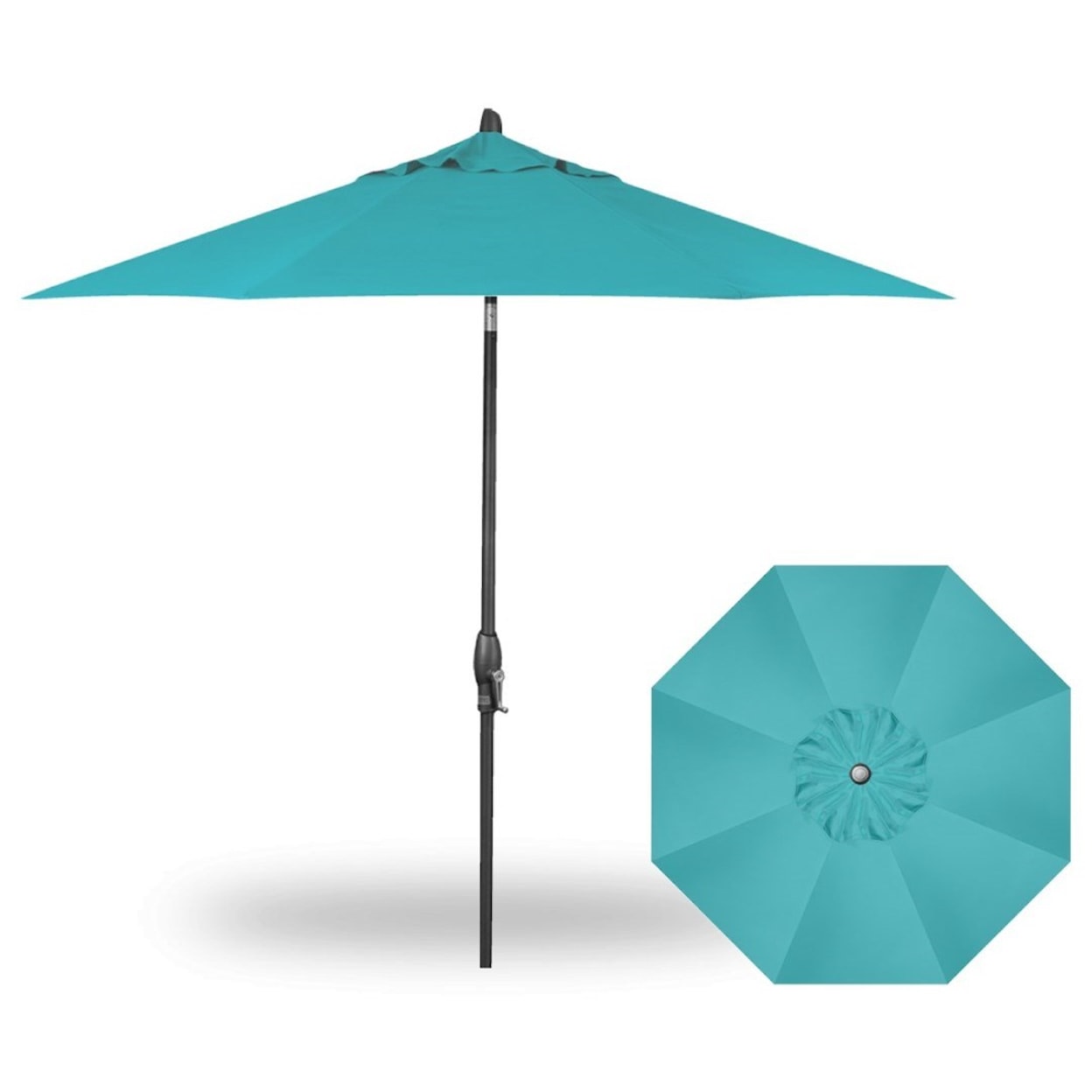 Treasure Garden Market Umbrellas 9' Auto Tilt Umbrella