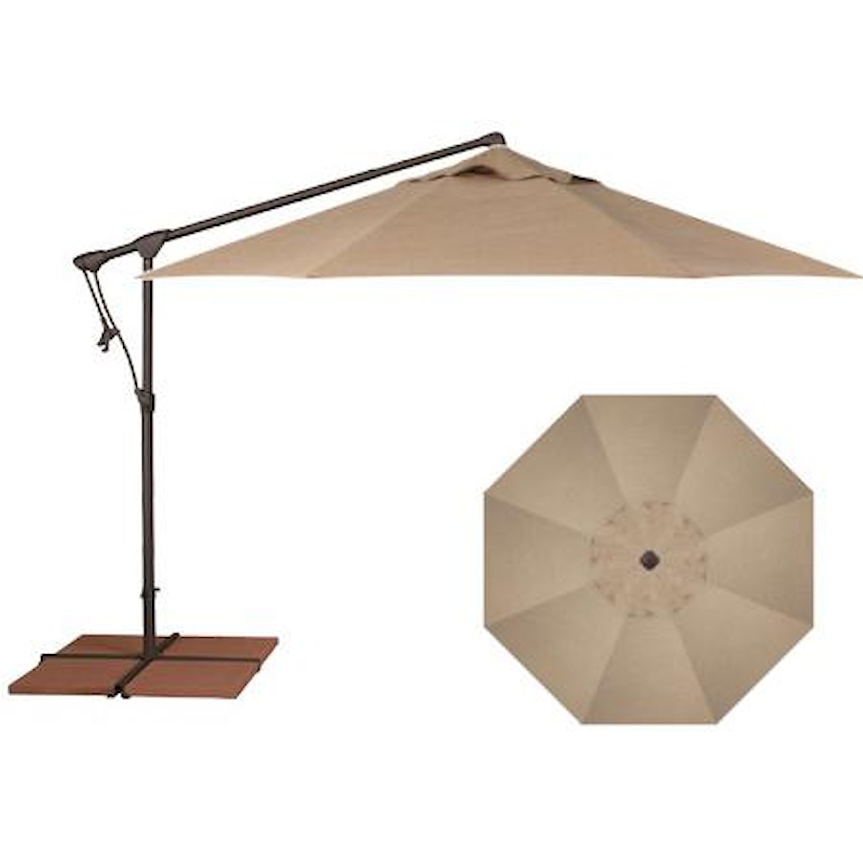 Treasure Garden Cantilever Umbrellas 10' Cantilever Umbrella