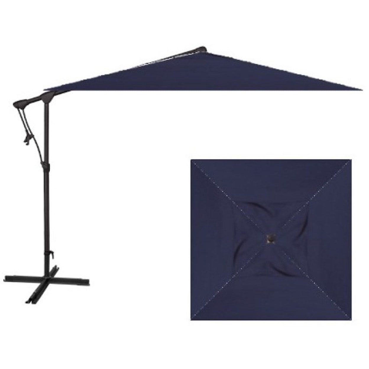 Treasure Garden Cantilever Umbrellas 8.5' Square Cantilever Umbrella