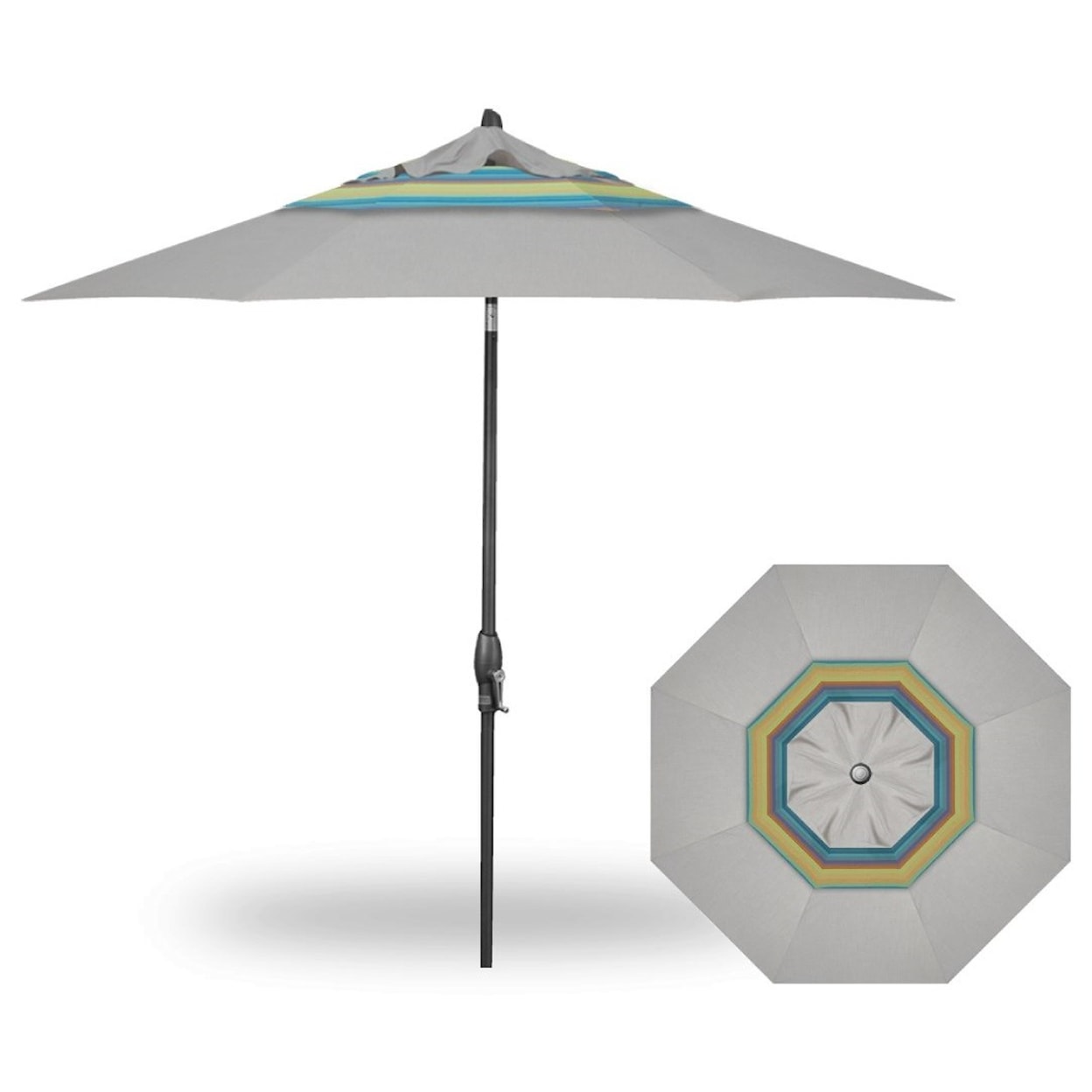 Treasure Garden Market Umbrellas 9' Auto Tilt Market Umbrella