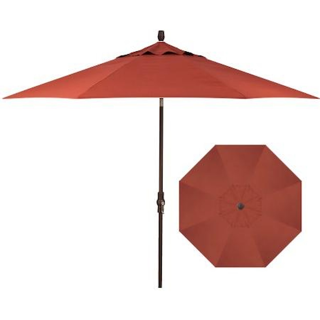 Treasure Garden Market Umbrellas 9' Collar Tilt Umbrella