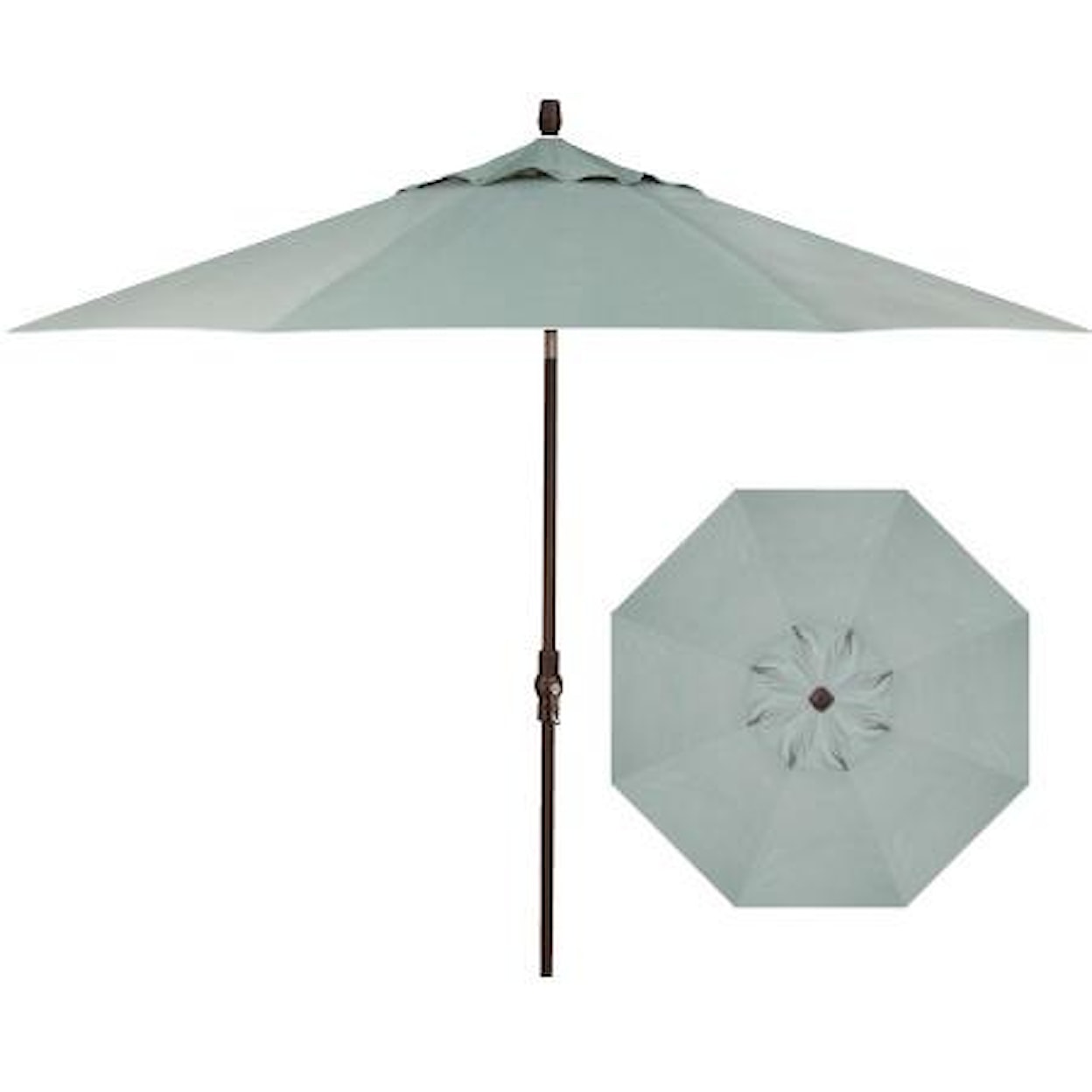 Treasure Garden Market Umbrellas 9' Collar Tilt Umbrella