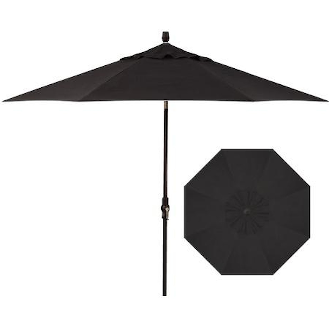 Treasure Garden Market Umbrellas 9'Collar Tilt Umbrella
