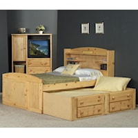 Twin Palomino Bed with Trundle 